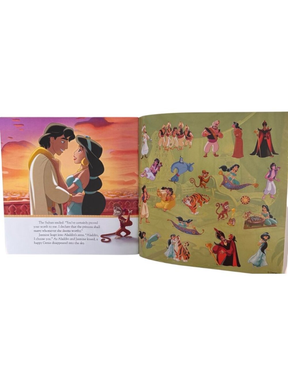 Disney Sticker Storybook Minnie Dalmatian Pluto Aladdin 40+ Stickers Lot of 7 - Picture 9 of 16